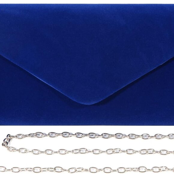 Clutch Purses Evening Bag for Women Party Prom Black-Tie Events Velvet Handbag S - Picture 1 of 7